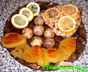 Лосось с овощами "На быструю руку" Лосось с овощами "На быструю руку"