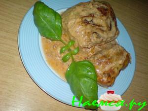 Голубцы из куриного мяса в савойской капусте Голубцы из куриного мяса в савойской капусте