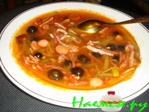 Соляночка с томатной пастой Соляночка с томатной пастой