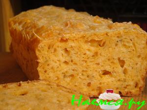 Сырный хлеб на пиве, без дрожжей