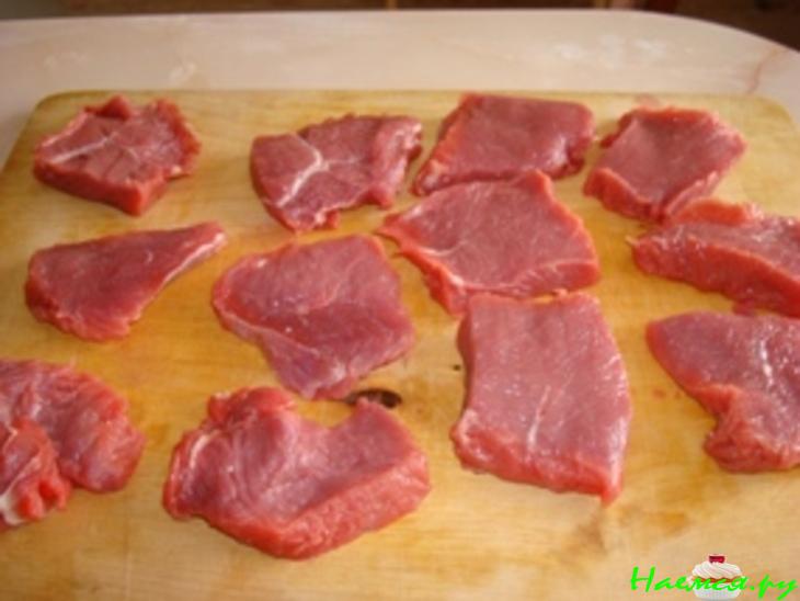 Говядина под сливочно-банановым соусом