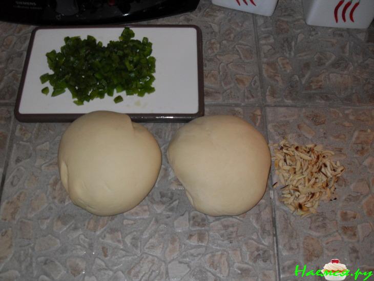 Чабатта (Ciabatta) с орехами и болгарским перцем