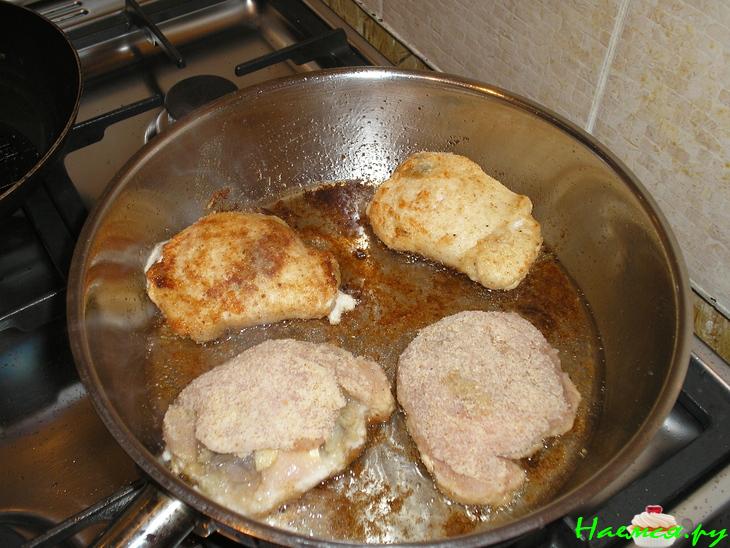 Куриные конвертики с грибами