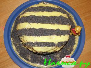 Торт "Пчёлка" со сметанным кремом