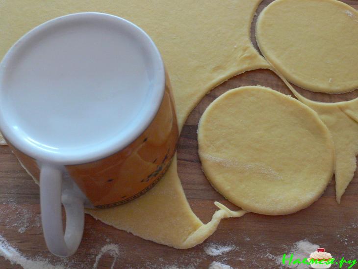 Пицца талер из творожного теста