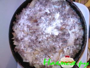 Картофельная запеканка с молоком и сыром