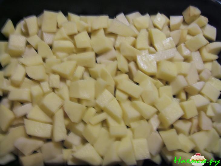 Курица с картошкой с лимоном