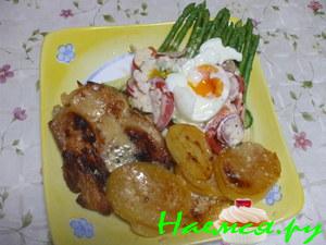 Курица, запеченная с ананасом Курица, запеченная с ананасом