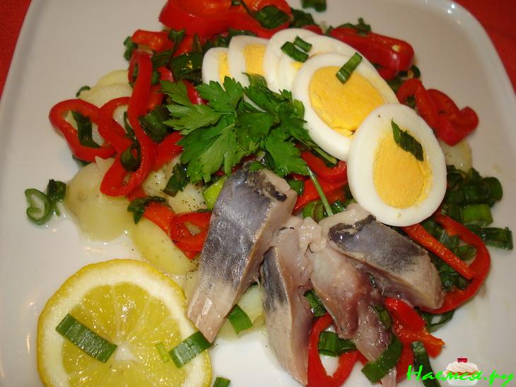 Закуска аппетитная с винегретным соусом