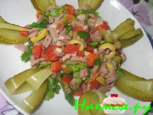 Салат "Баллада" с языком