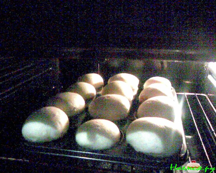 Постные булочки с рыбной икрой (икра минтая)