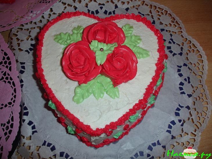 Торт бисквитный "Для любимого" Торт бисквитный "Для любимого"