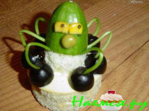 Украшение к салату "Золотая рыбка"