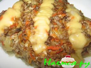 Рыба запеченная под грибным соусом Рыба запеченная под грибным соусом