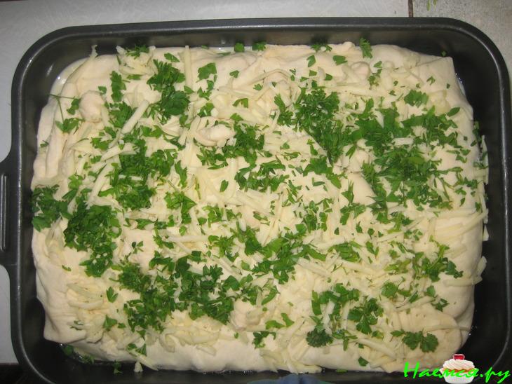 Запеканка капустная с фаршем в тесте