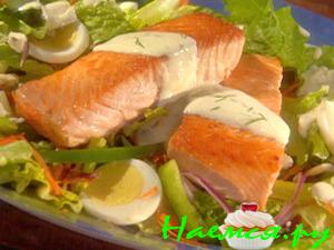 Лосось в сливочном соусе с укропом