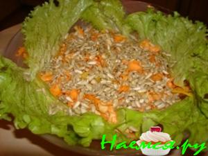 Салат "Цитрусовая морковь"