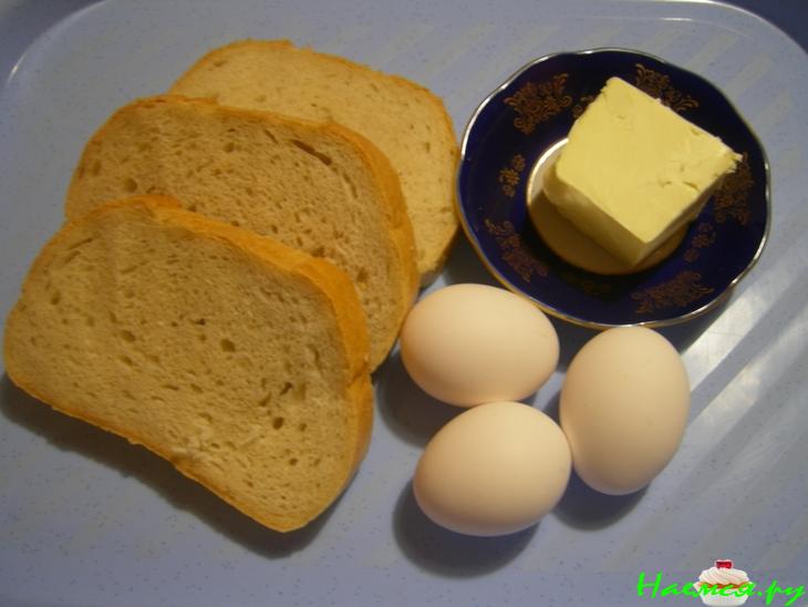 Горячие бутерброды с грибами и яйцом