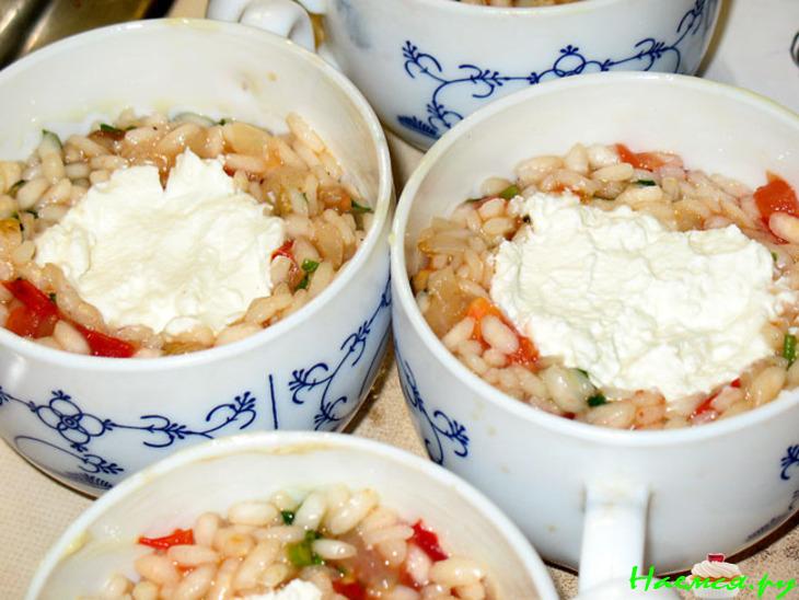 Рисовые тимбали с моцареллой (Sformatini di riso alla mozzarella)