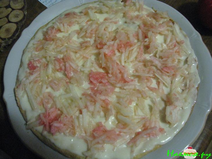 Торт 'Яблочный аромат', коржи на пиве