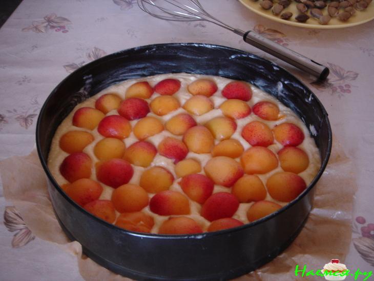 Абрикосовый пирог с какао-посыпкой