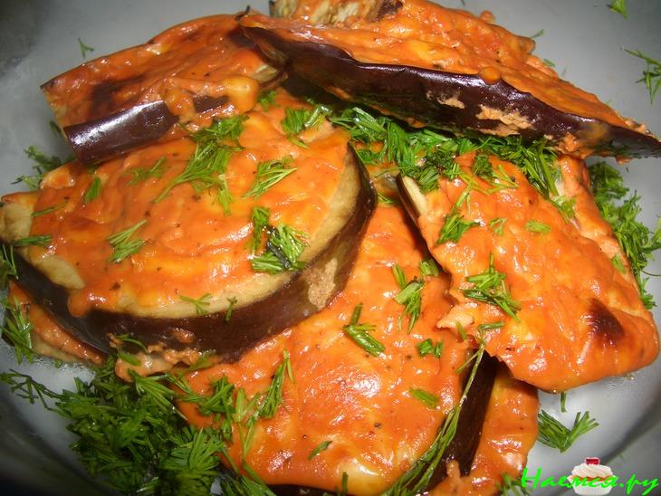 Закуска из баклажан в томате