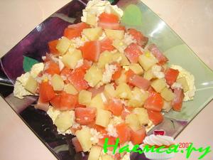 Салат из семги с картофелем Салат из семги с картофелем