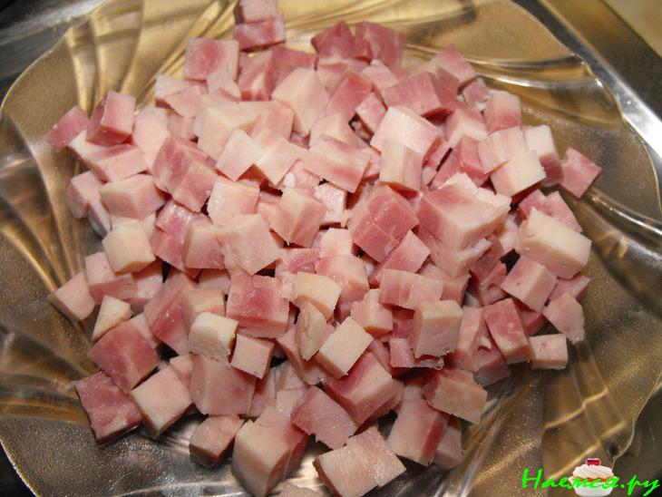 Салат с ветчиной «Изумрудный»