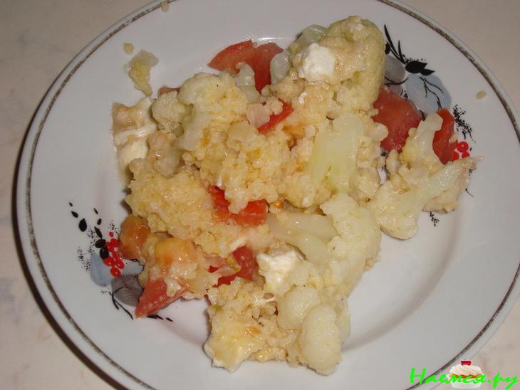 Пшенная каша с капустой брокколи (или цветной)