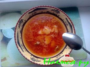 Борщ из кольраби