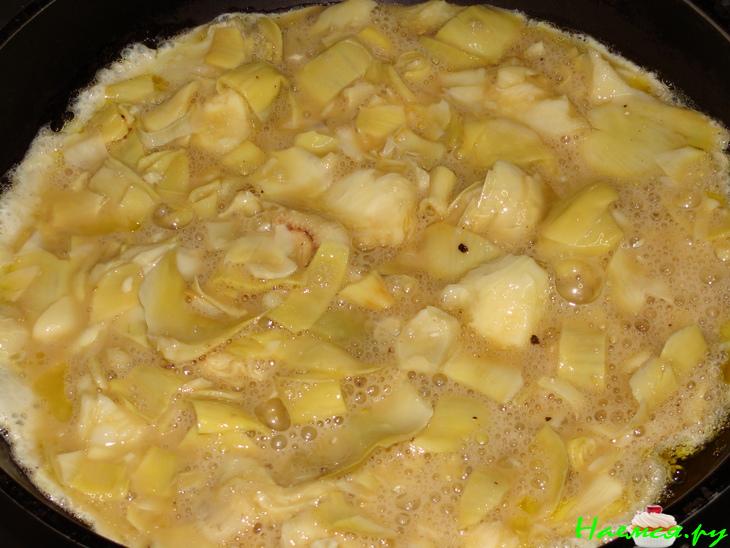 Тортия с артишоками