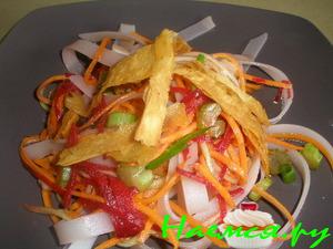 Салат Ориенталь с хрустящей тортильей