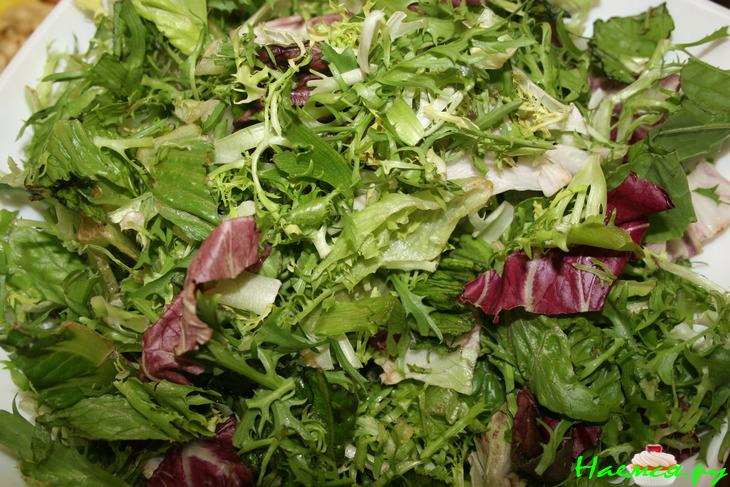 Салат с горчичным соусом