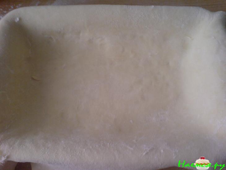 Пирог с грибами  и беконом (вариант)