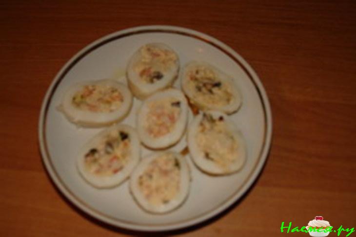 Фаршированный "Праздничный" кальмар Фаршированный "Праздничный" кальмар