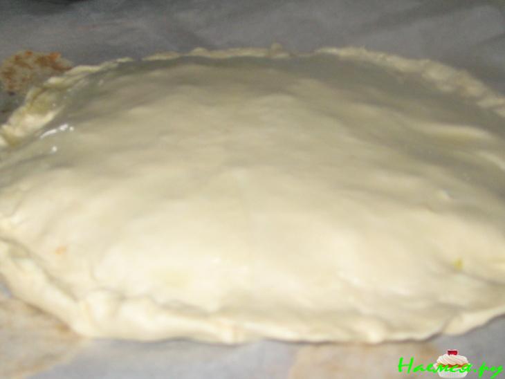Пирог с зеленым луком