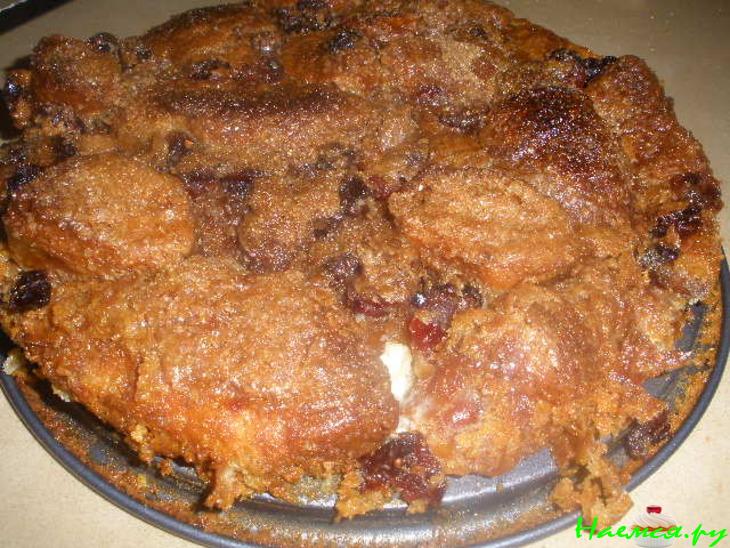 Апельсиновый круассан-пудинг