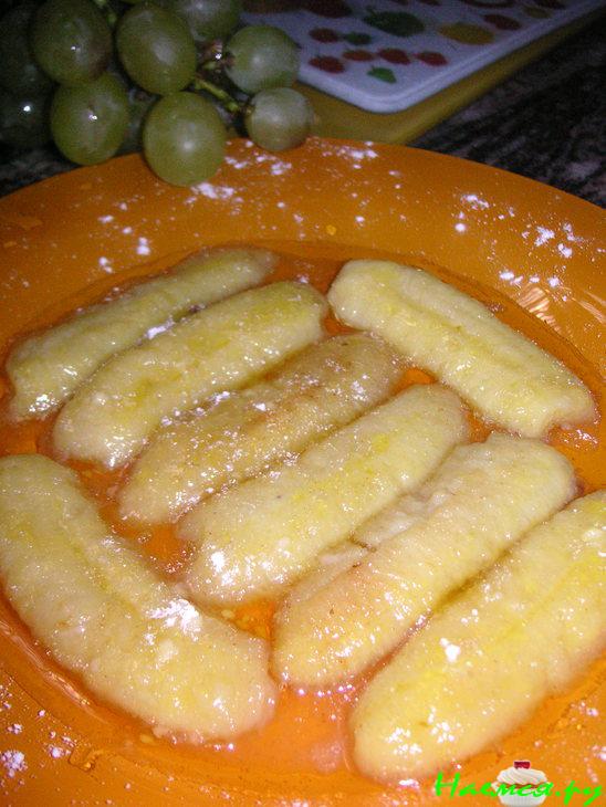 Жареные бананы с ромом