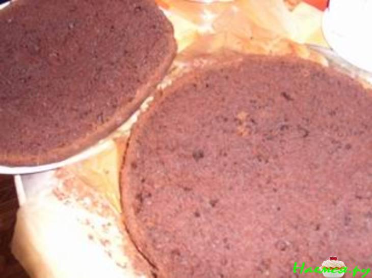 Шоколадно-вишневый торт