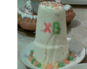 Пасха творожная с изюмом, орехами и цукатами