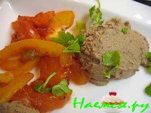 Тёплый мусс из куриной печени