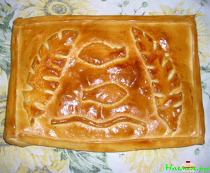 Пирог рыбный (старорусские пироги)