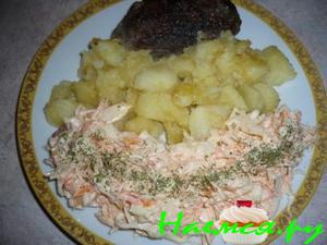 Постный легкий салатик "Солнечная улыбочка"