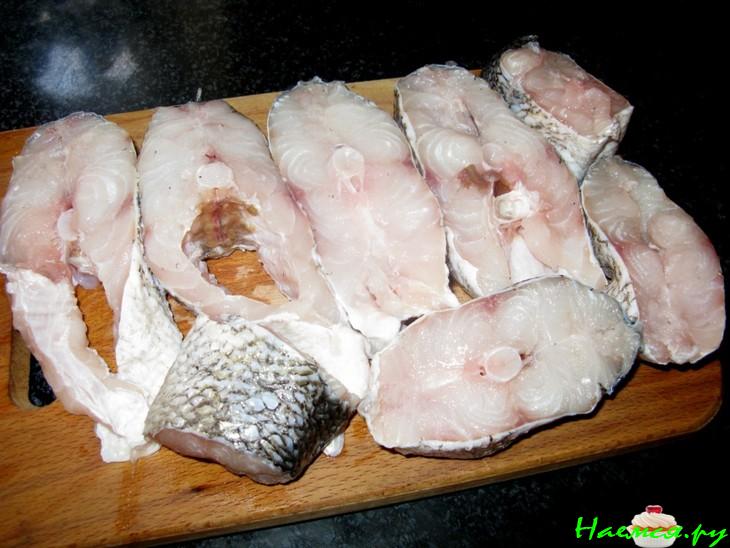 Судак с шампиньонами