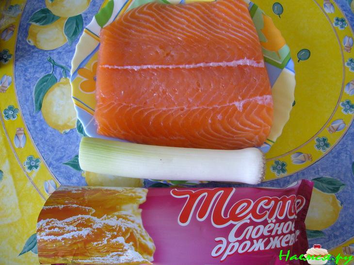 Рыбный пирог с филе семги