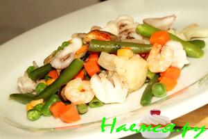 Морепродукты с овощами 2