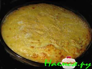 Картофельно-мясная запеканка с чесночком