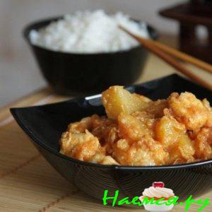 Курица с ананасами