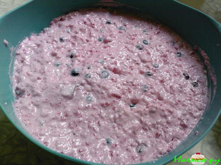 Бисквитно-ягодный мусс