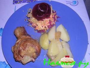 "Куриные ножки, фаршированные ананасом"